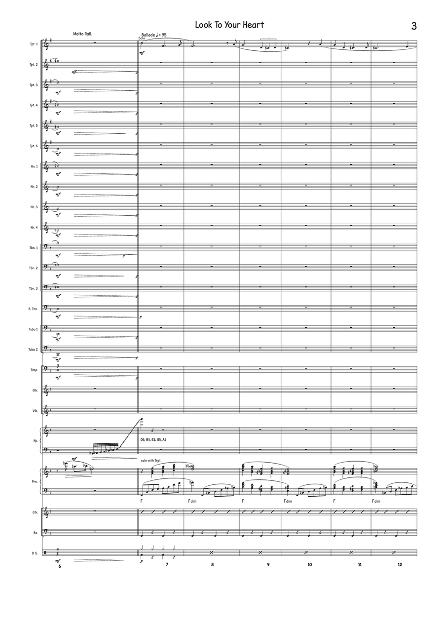 Look To Your Heart Look To Your Heart Jazz Ensemble scores gallery preview page 3