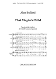 That Virgin's Child - anthem for mixed choir