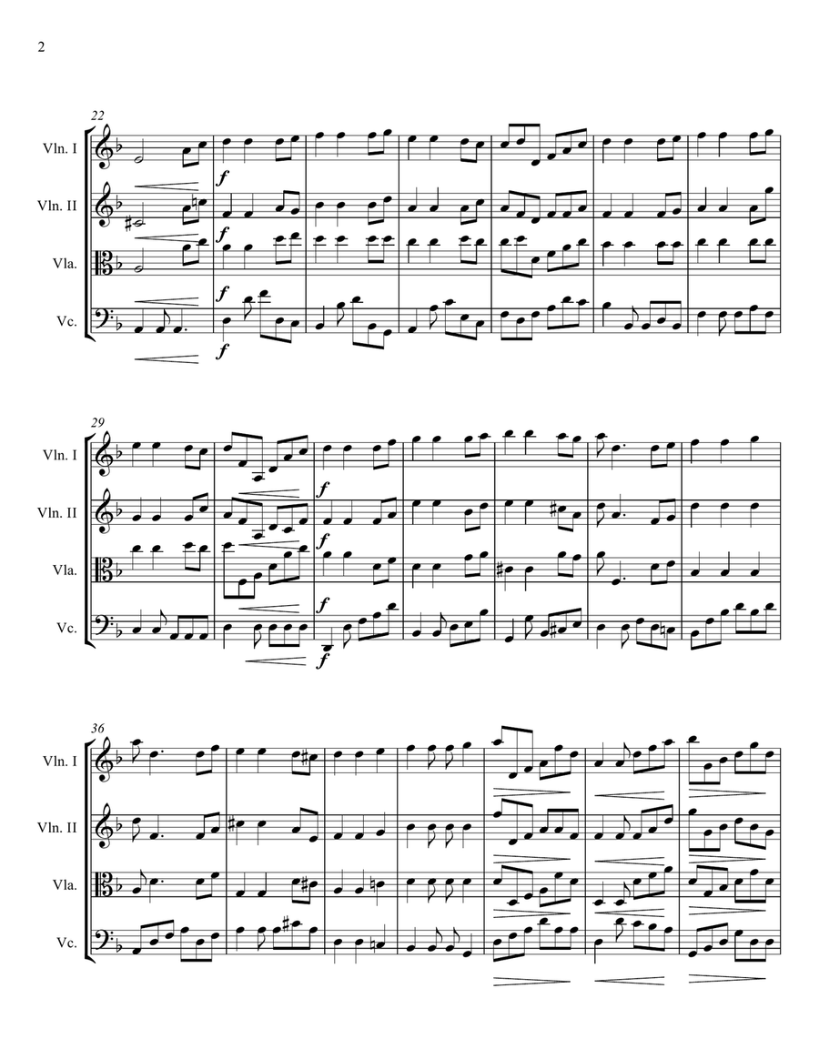 He's A Pirate String Quartet scores gallery preview page 2