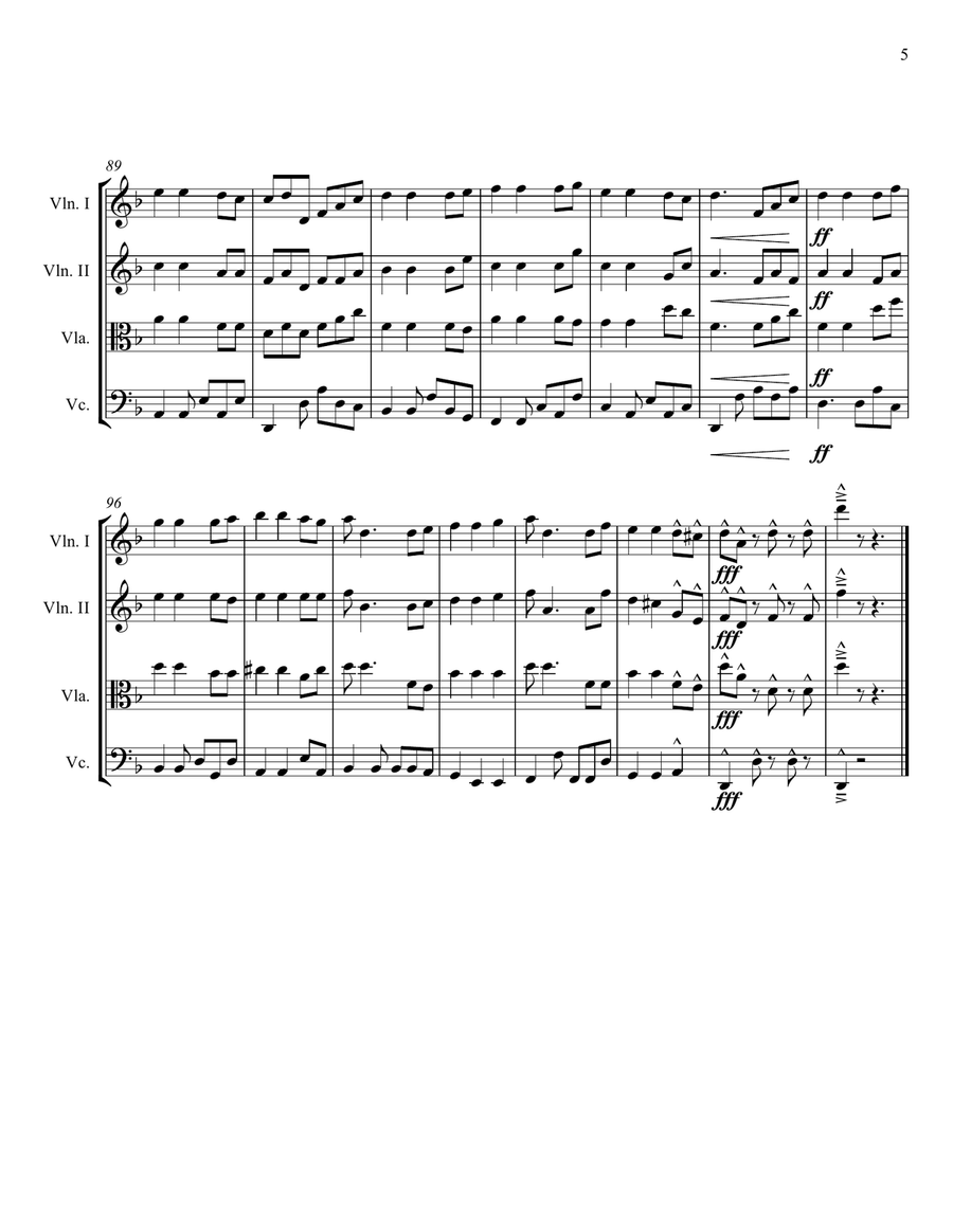 He's A Pirate String Quartet scores gallery preview page 5
