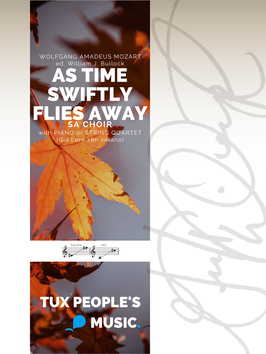As Time Swiftly Flies Away (String Quartet Accompaniment) String Quartet scores gallery preview page 1