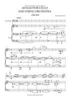 ADAGIO FOR CELLO AND STRING ORCHESTRA clavier String Orchestra scores gallery preview page 4