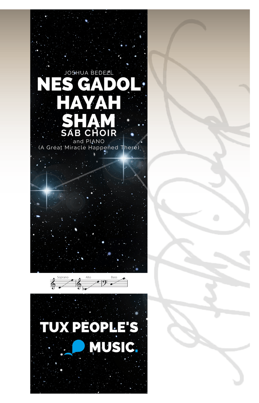 Nes Gadol Hayah Sham Nes Gadol Hayah Sham 3-Part scores gallery preview page 1