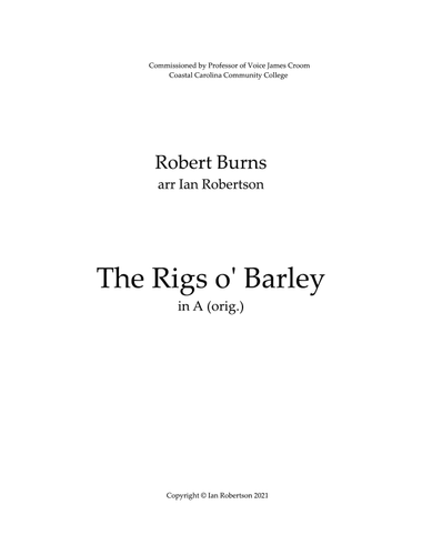 The Rig's O' Barley