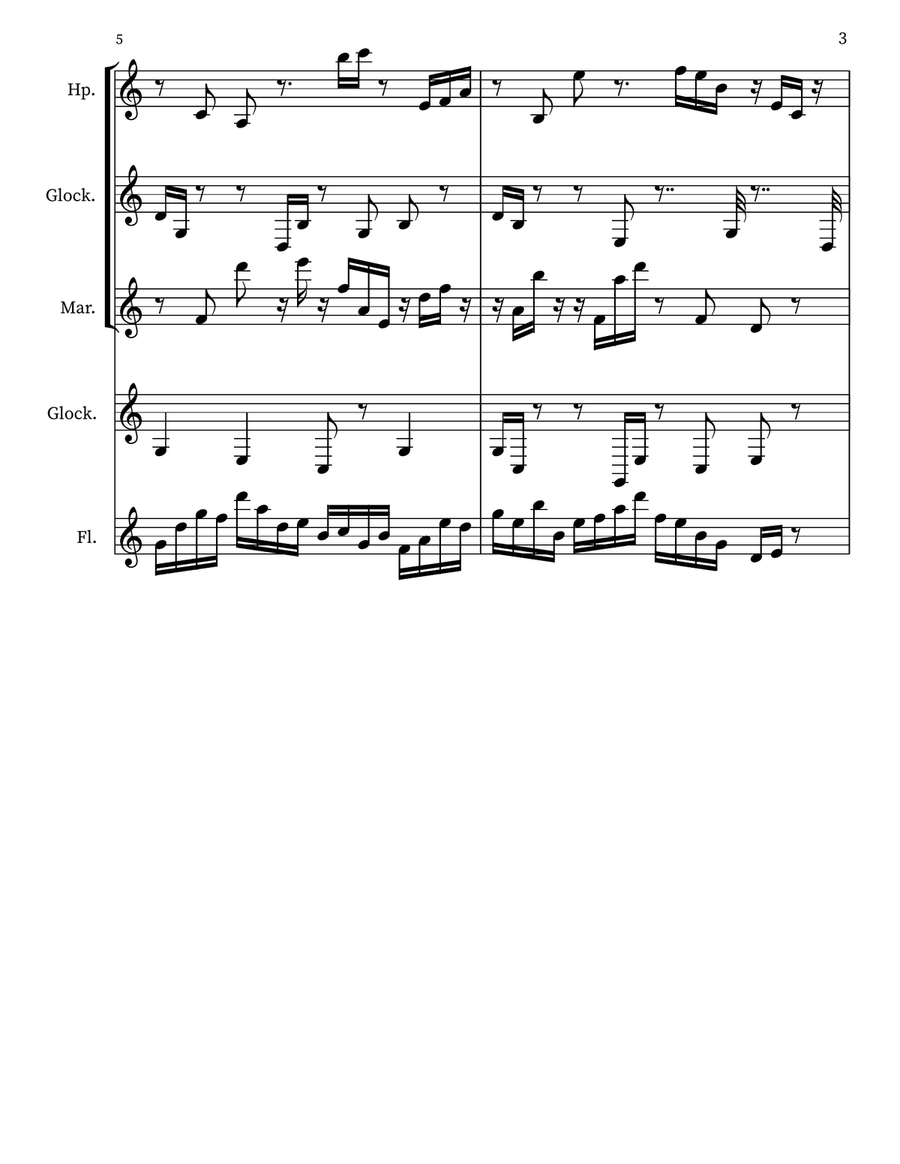 Prayerful Musing 130 Prayerful Musing 130 Small Ensemble scores gallery preview page 3