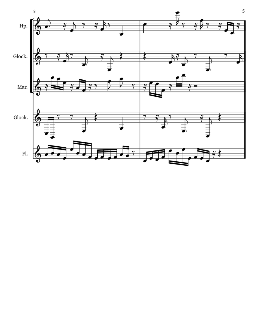 Prayerful Musing 130 Prayerful Musing 130 Small Ensemble scores gallery preview page 5