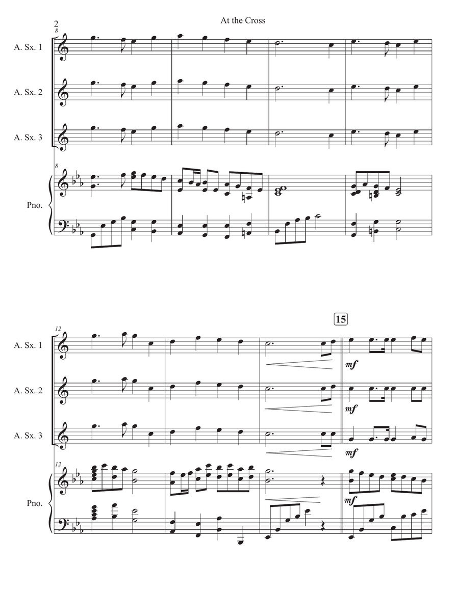 At the Cross At the Cross Woodwind Trio scores gallery preview page 2