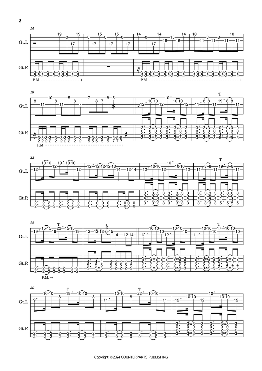 Whispers Of Your Death Whispers Of Your Death Guitar Tablature scores gallery preview page 2