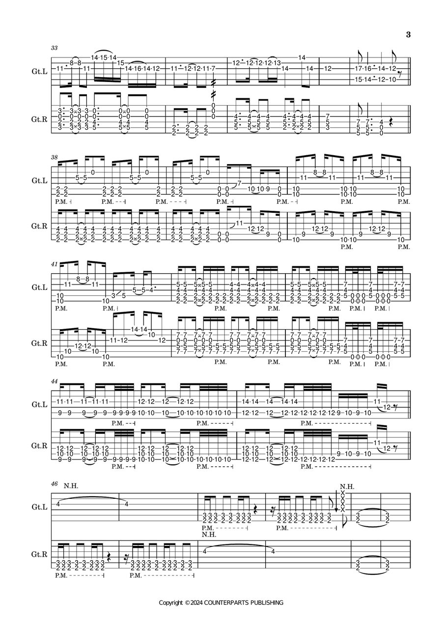 Whispers Of Your Death Whispers Of Your Death Guitar Tablature scores gallery preview page 3