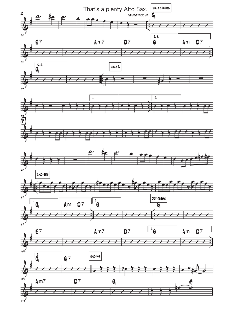 That' a plenty That' a plenty Saxophone Quartet scores gallery preview page 4