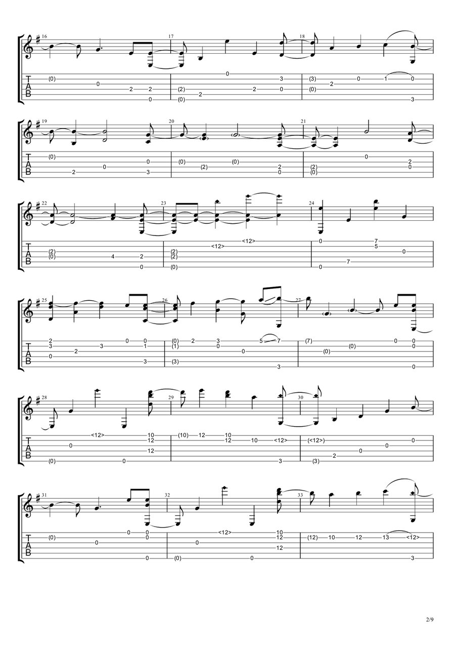Endless Love Acoustic Guitar scores gallery preview page 2