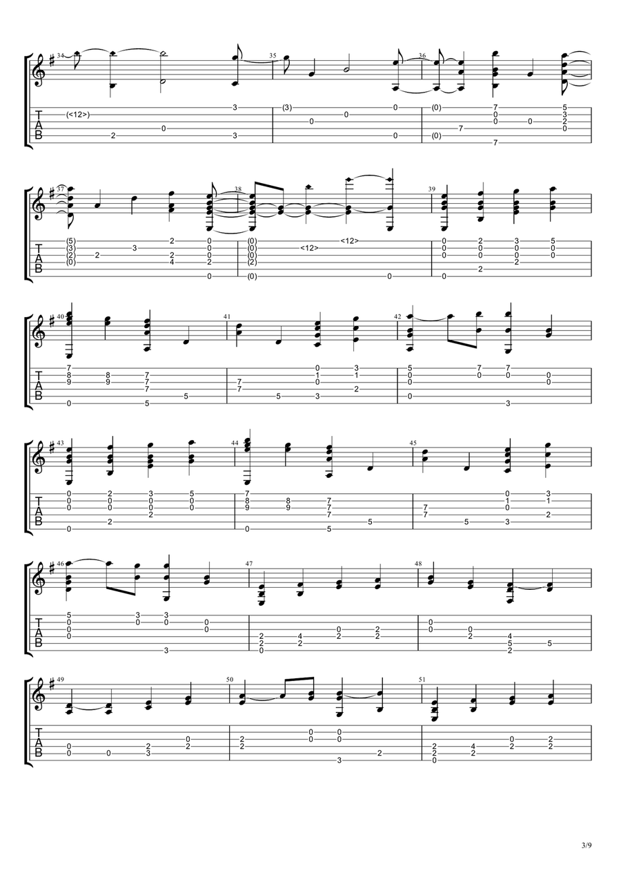 Endless Love Acoustic Guitar scores gallery preview page 3