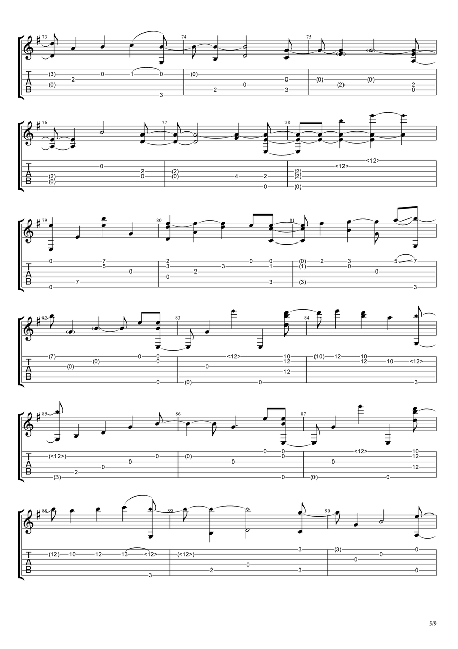 Endless Love Acoustic Guitar scores gallery preview page 5