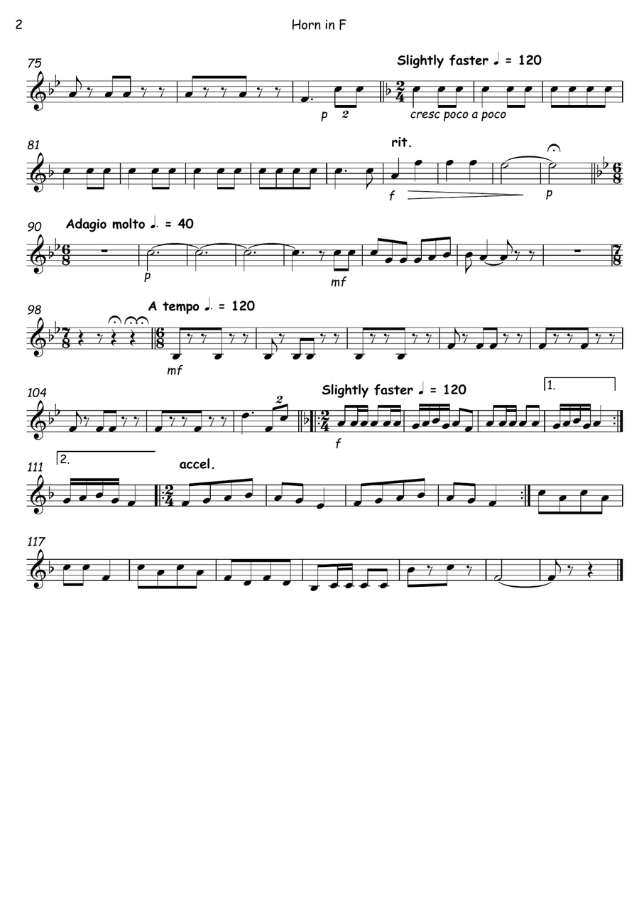 The Mexican Hat Dance The Mexican Hat Dance Brass Quintet scores gallery preview page 6