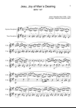 J. S. Bach - Jesu, Joy of Man´s Desiring. S. Sax. and T. Sax.
