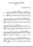 J. S. Bach - Jesu, Joy of Man´s Desiring. A. Sax. and T. Sax.