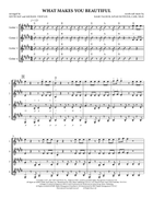 What Makes You Beautiful Guitar Ensemble scores gallery preview page 3