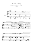Air on the G String - Alto Sax Solo w/ Piano