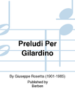 Preludi Per Gilardino