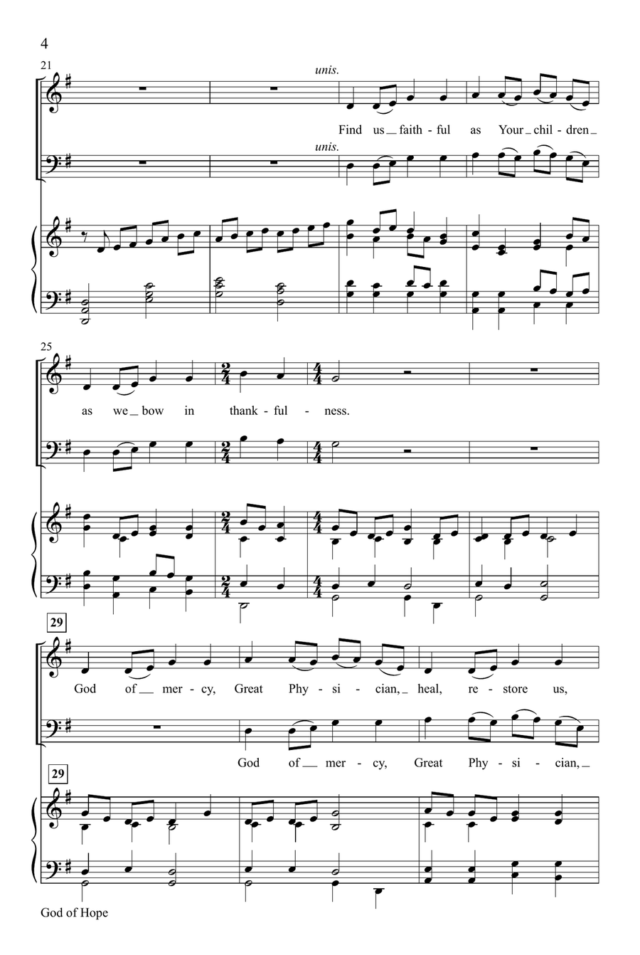 God of Hope (Digital) by Benjamin Harlan 4-Part - Digital Sheet Music page 4