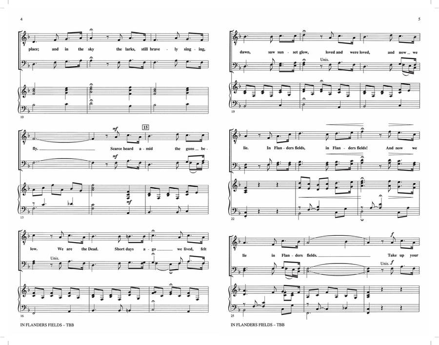 In Flanders Fields In Flanders Fields 3-Part scores gallery preview page 2