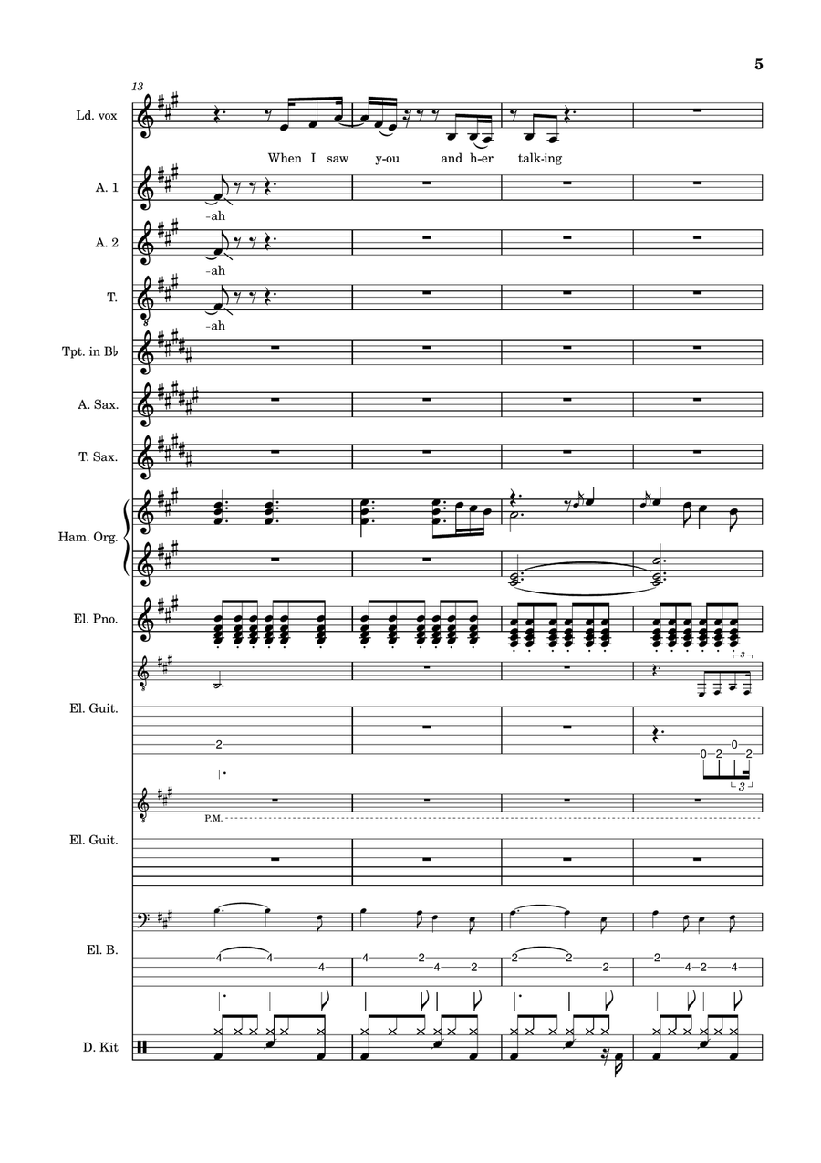 I'd Rather Go Blind I'd Rather Go Blind Large Ensemble scores gallery preview page 5