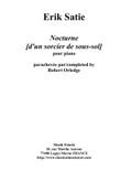 Erik Satie : Nocturne (d'un sorcier de sous-sol)