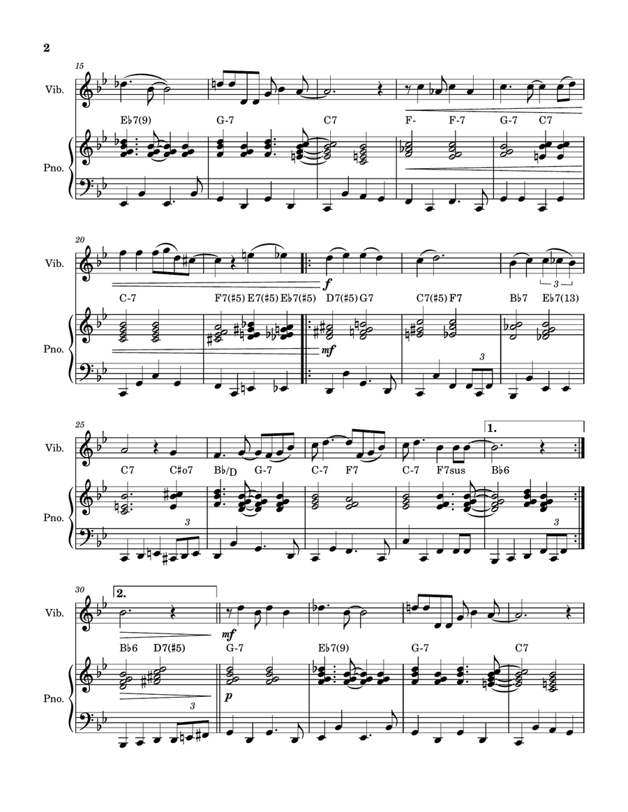 Nice Work If You Can Get It Vibraphone scores gallery preview page 2