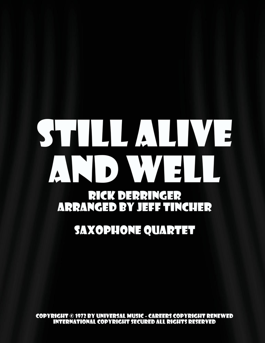 Still Alive And Well Saxophone Quartet scores gallery preview page 1