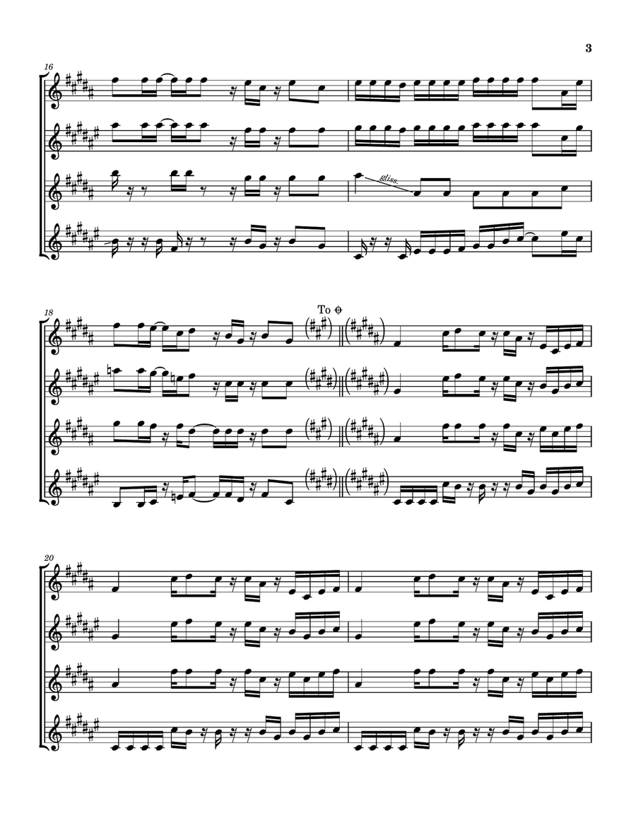 Still Alive And Well Saxophone Quartet scores gallery preview page 4