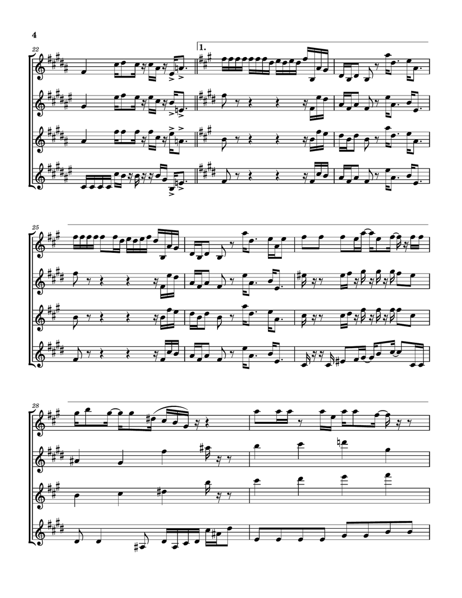 Still Alive And Well Saxophone Quartet scores gallery preview page 5