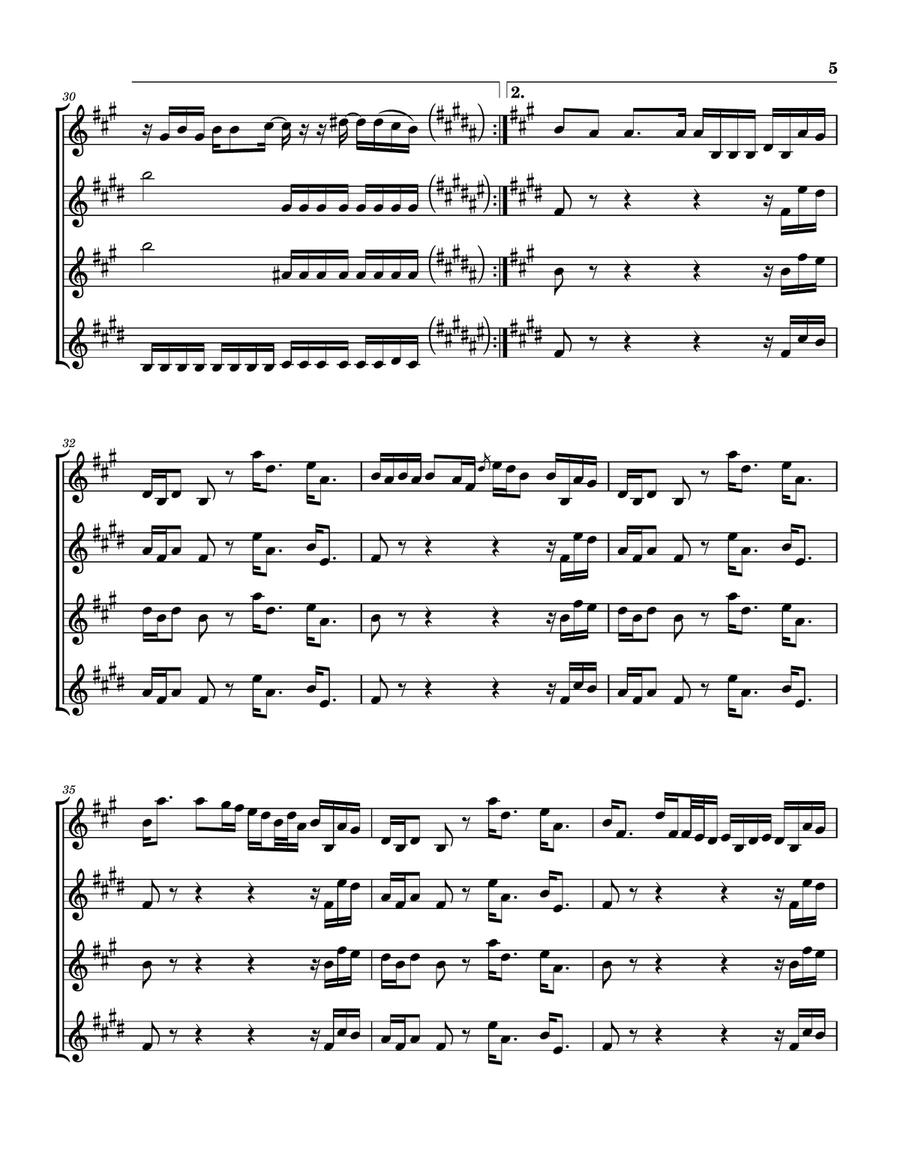 Still Alive And Well Saxophone Quartet scores gallery preview page 6