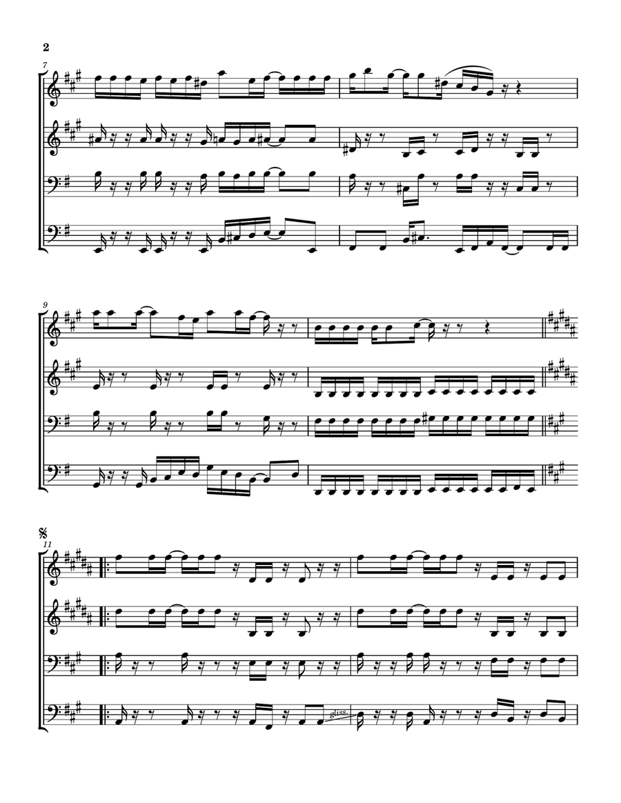Still Alive And Well Brass Quartet scores gallery preview page 3