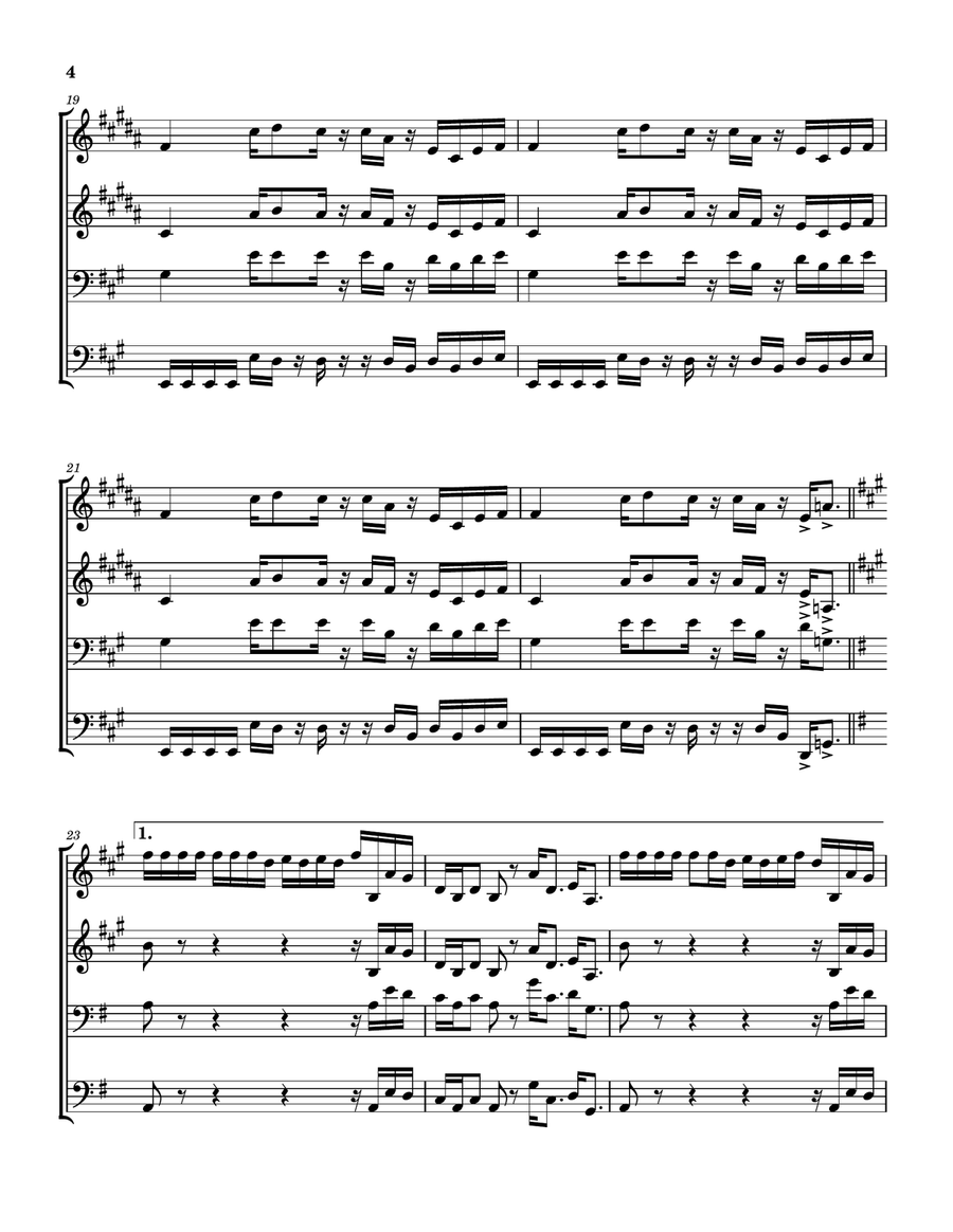 Still Alive And Well Brass Quartet scores gallery preview page 5