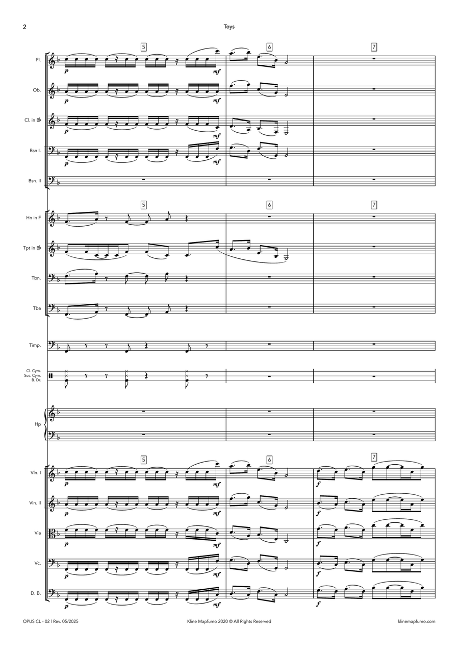 Toys Chamber Music - Digital Sheet Music page 2