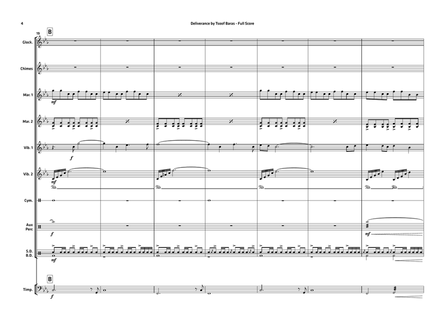 Deliverance Percussion Ensemble scores gallery preview page 4