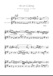 Air on the G String - Clarinet and Bass Clarinet Duet