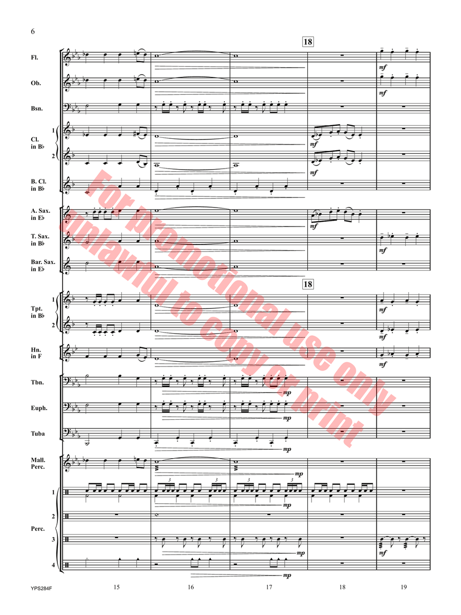 Shadow of the Sphinx Concert Band - Sheet Music page 7