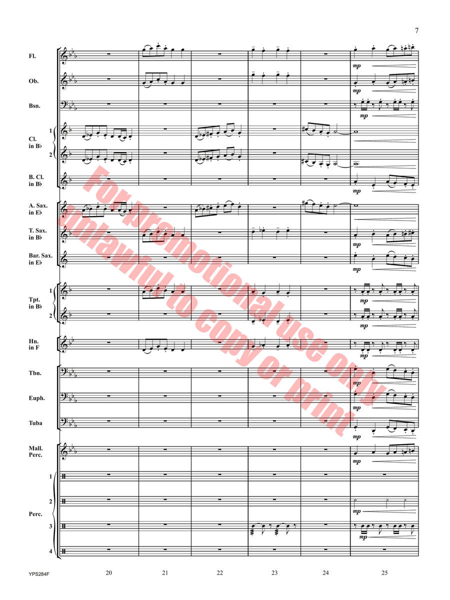 Shadow of the Sphinx Concert Band - Sheet Music page 8