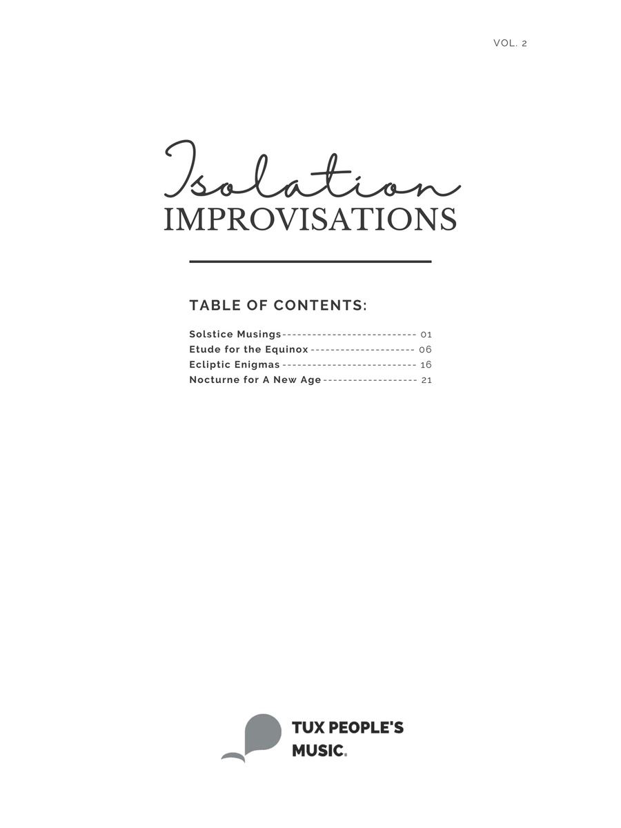 Isolation Improvisations, Volume 2 Piano Solo - Digital Sheet Music page 2