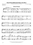 Isolation Improvisations, Volume 2 Piano Solo scores gallery preview page 6