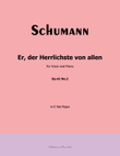 Er, der Herrlichste von allen, by Schumann, in E flat Major
