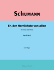 Er, der Herrlichste von allen, by Schumann, in E Major