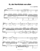Er, der Herrlichste von allen, by Schumann, in E Major Piano, Vocal scores gallery preview page 3