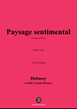 Debussy-Paysage sentimental,in E flat Major