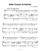 Sußer Freund, du blickest, by Schumann, Op.42 No.6, in E flat Major Piano, Vocal scores gallery preview page 3