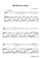 Alma Mahler-Bei dir ist es traut,in G Major Piano, Vocal scores gallery preview page 3