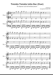 [PIANO DUET] Twinkle Twinkle Little Star - For beginner and intermediate/teacher