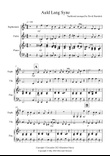 Auld Lang Syne for Euphonium and Violin Duet