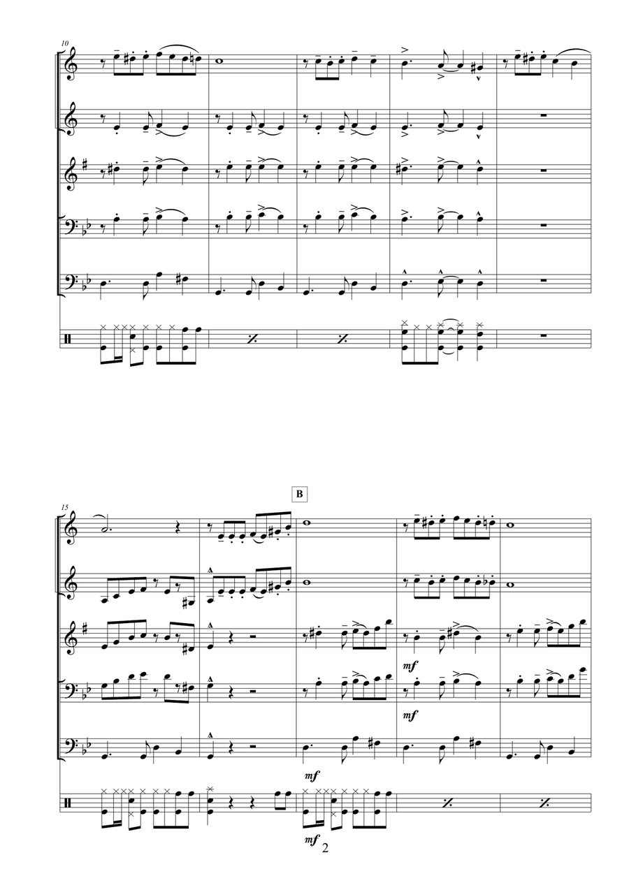 TANGO FOR JAM JAM TANGO FOR JAM JAM Small Ensemble scores gallery preview page 2